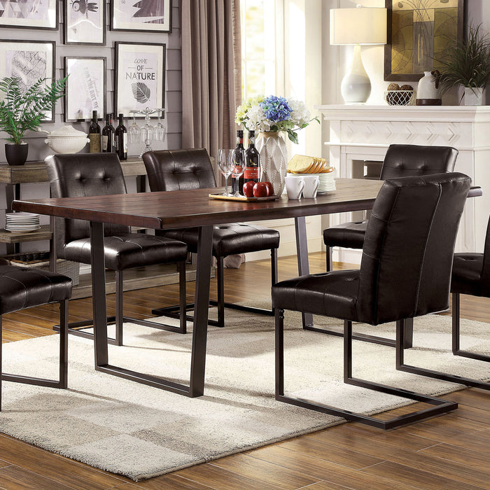 Cascannon Rustic Metal Base Dining Table