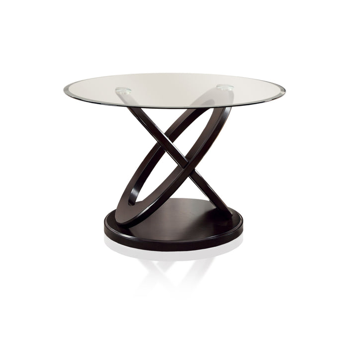 Voss Contemporary Glass Top Dining Table