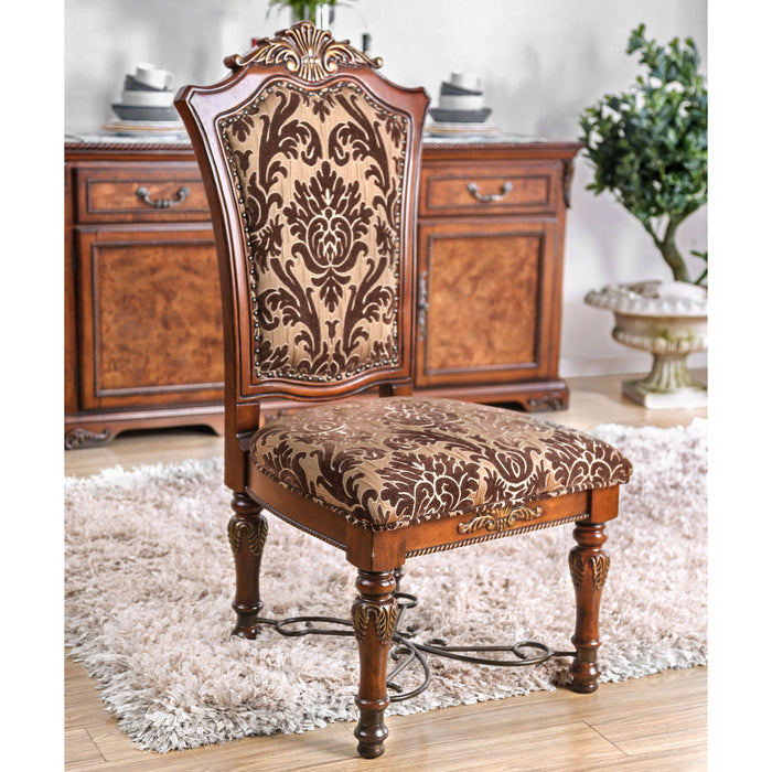 Kalena Traditional Wood Side Chairs (Set of 2)