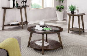 Veritage Mid-Century Modern 3-Piece Wood Table Set
