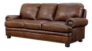 Stowen Transitional Leather Sofa