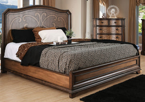Buske Transitional Style Chestnut California King Bed