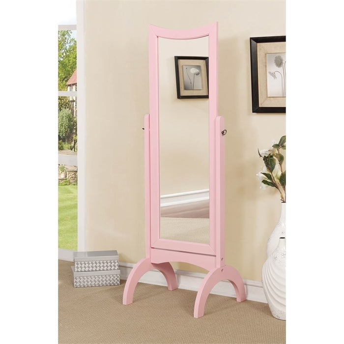 Free Standing  Full Length Verital Tilting Mirror, Pink