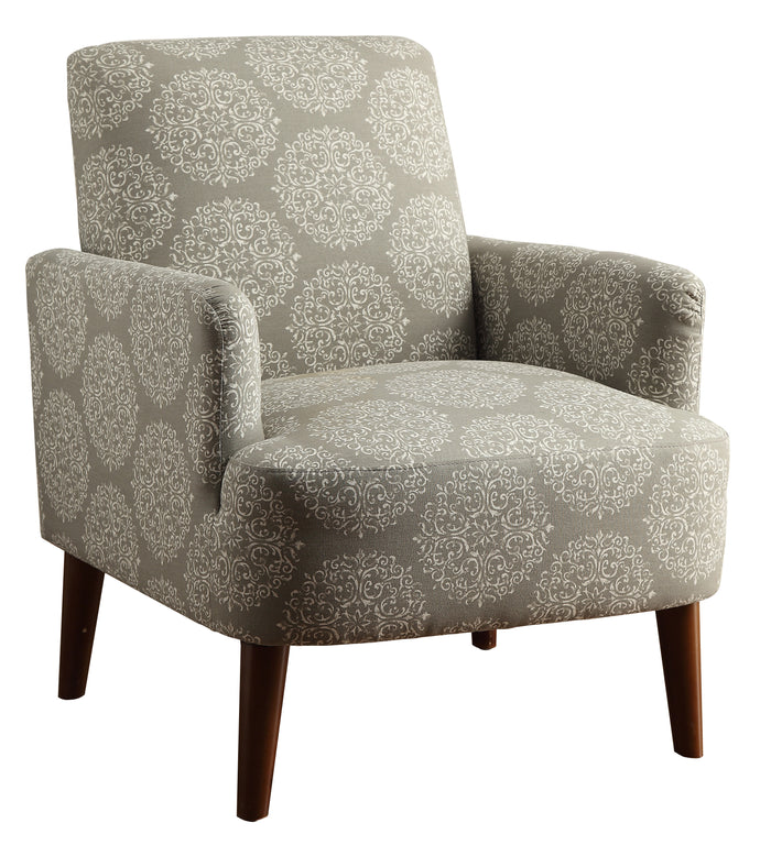 Bailey Gray Accent Chair with Track Arms