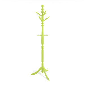 Messa Transitional Style Multi Hook Youth Coat Rack in Green