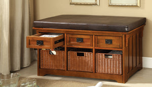 Lucia Transitional Storage Bench