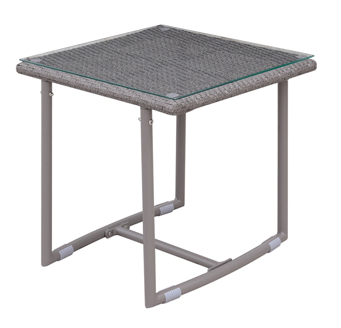 Anavel Contemporary Square Patio End Table
