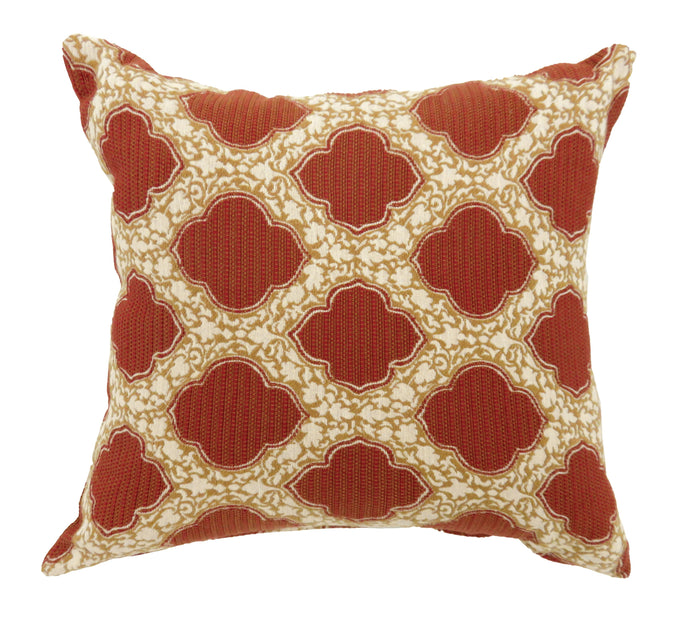 Hovey Contemporary Style Pillow, Red (Set of 2)