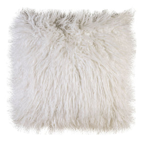 Ake Contemporary Style Pillow, White (Set of 2)
