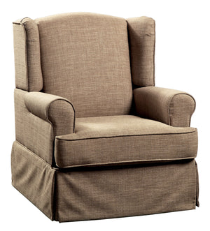 Riley  Glider Rocker Chair In Brown