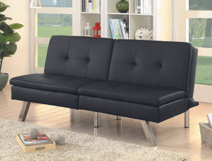 Chrissy  Black Futon Sofa