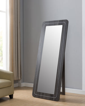 72-in Free Standing Distressed Grey Mirror