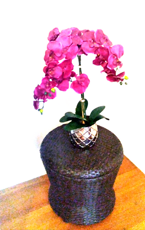 25" FAUX PHALAENOPSIS ORCHIDS
