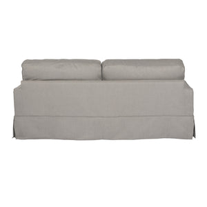 Sunset Trading Americana Box Cushion Slipcovered Sofa | Performance Fabric | Gray