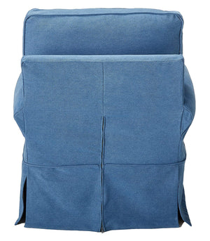 Sunset Trading Horizon Box Cushion Chair Slipcover | Indigo Blue
