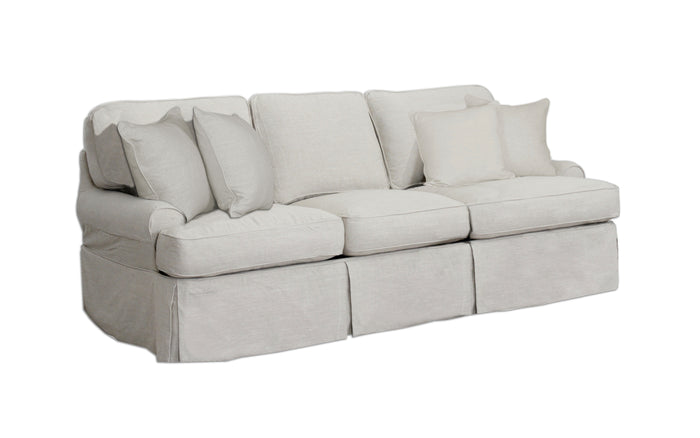 Sunset Trading Horizon T-Cushion Sofa Slipcover | Light Gray