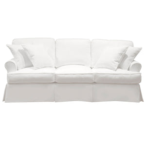Sunset Trading Horizon T-Cushion Sofa Slipcover | Warm White