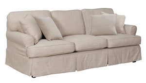 Sunset Trading Horizon T-Cushion Sofa Slipcover | Linen