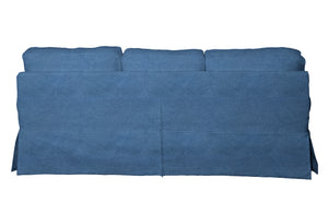 Sunset Trading Horizon Slipcover for T-Cushion Sectional Sofa with Chaise| Indigo Blue