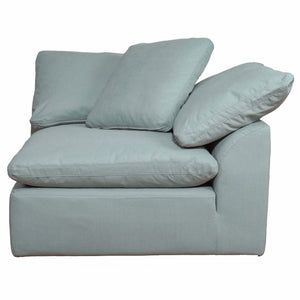 Sunset Trading Cloud Puff Slipcovered 44" Arm Chair | Modular Corner Sofa Sectional