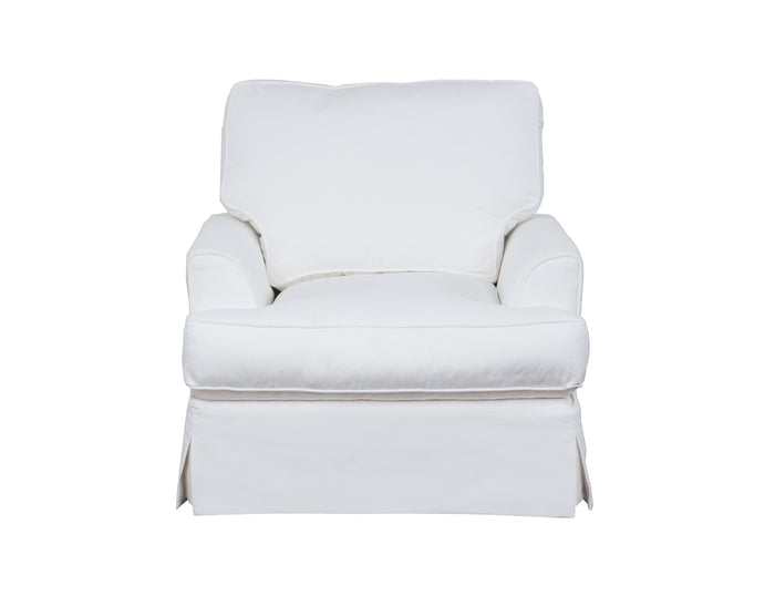 Sunset Trading Ariana Slipcovered Chair | Performance Fabric | White