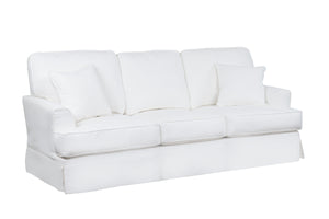 Sunset Trading Ariana Slipcovered Sleeper Sofa | Performance Fabric | White