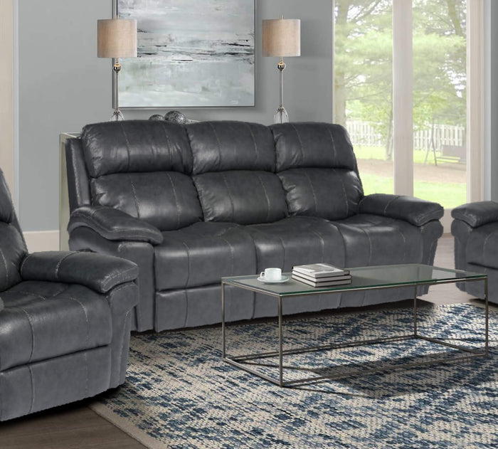Sunset Trading Luxe Leather Reclining Sofa with Power Headrest