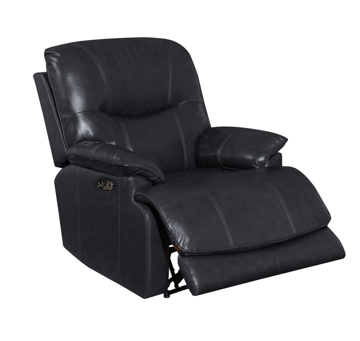 Sunset Trading Baltic Recliner with Power Headrest and Lumbar | Black (Discontinued)