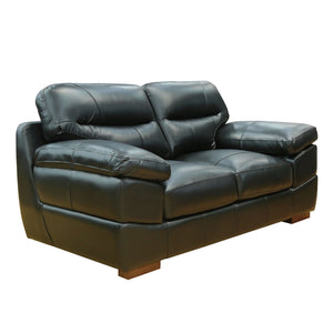 Sunset Trading Jayson 73" Wide Top Grain Leather Loveseat
