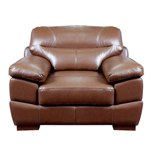 Sunset Trading Jayson 45" Wide Top Grain Leather Armchair