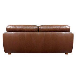 Sunset Trading Jayson 89" Wide Top Grain Leather Sofa