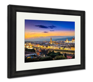 Scenic View Of Florence After Sunset
