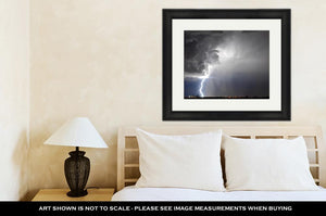Framed Print, Tucson Lightning