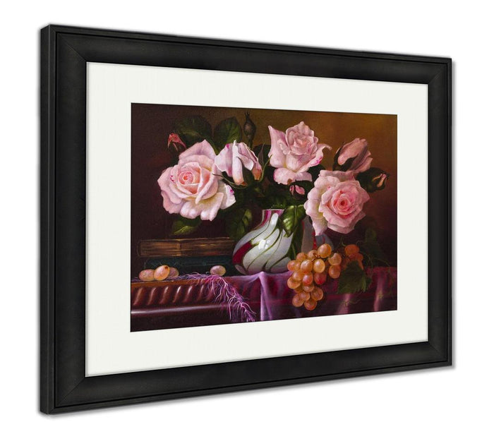Oil Painting With Roses