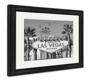 Framed Print, Welcome To Fabulous Las Vegas Sign